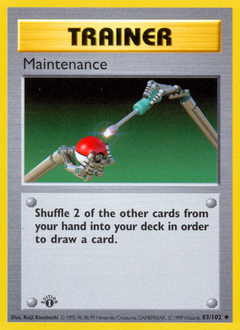 image of Maintenance card